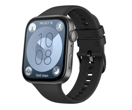 Pasek i akcesoria do zegarków FIXED Silicone Strap do Huawei Watch FIT 3 black FIXSSTB-1388-BK